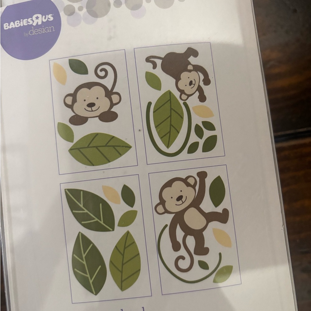BabiesRUs Monkey Wall Decals - Green and Brown